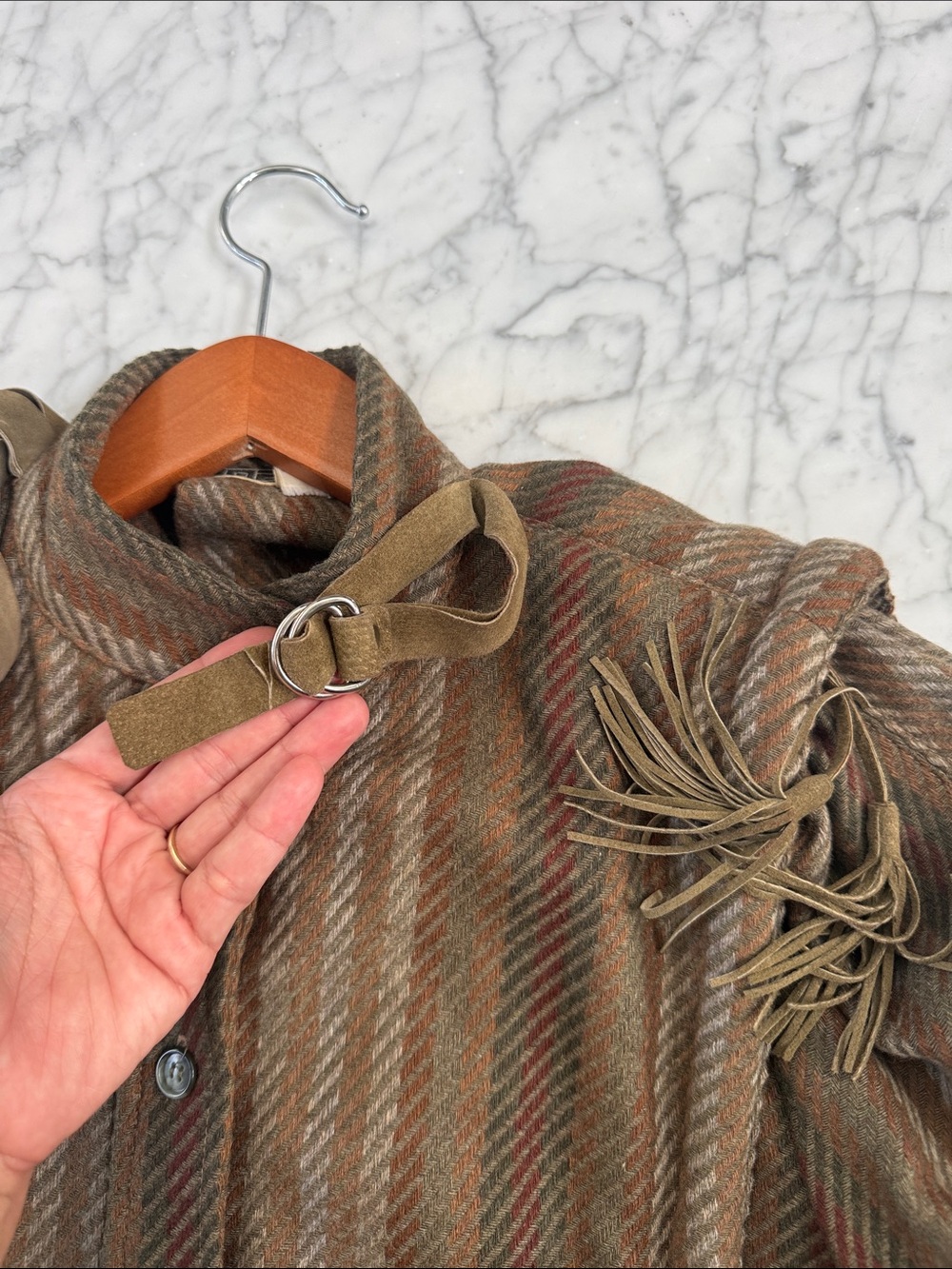 Vintage Gamma Los Angeles Blazer Coat Tassel Sz 6 - Picture 10 of 11